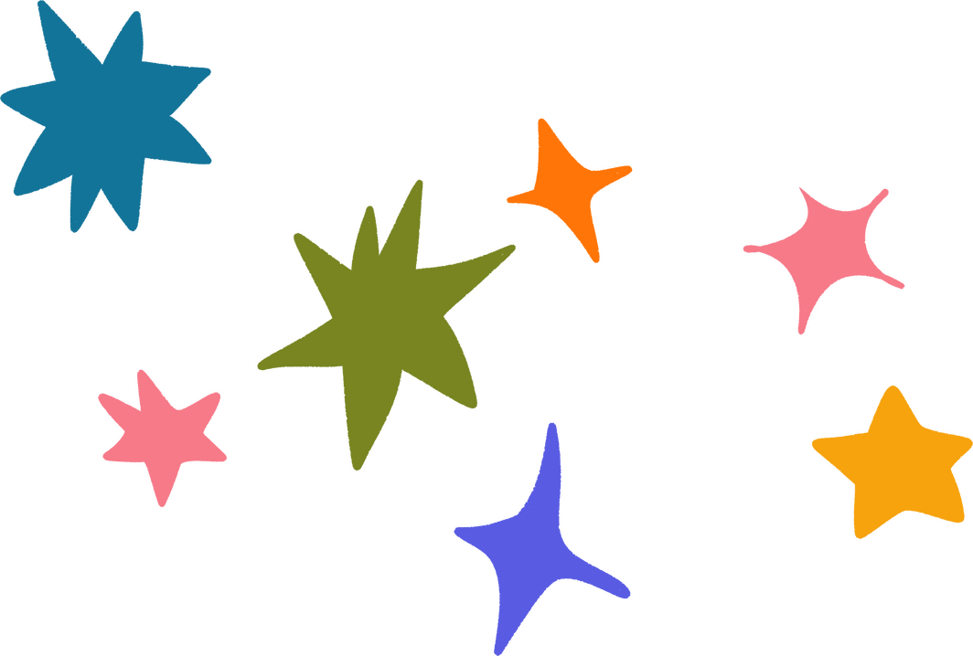 Stars Colorful stars.