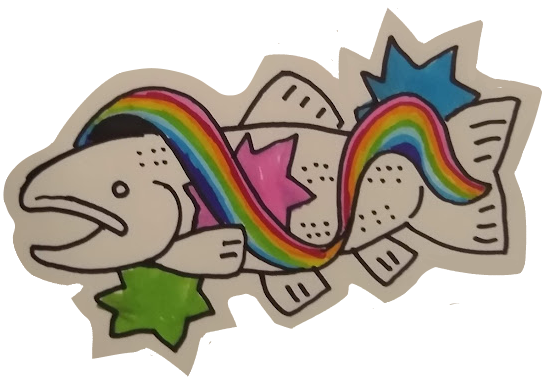 Mini Rainbow Tiny four-color rainbow.